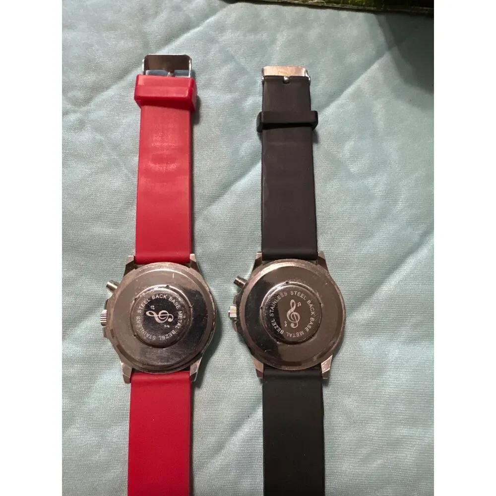 BT  Christmas Musical watches‎ . Both need batteries. Santa and Snowman